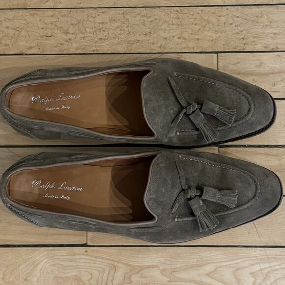 Ralph Lauren Purple Label Men's Luther Calf Suede Tassel Loafers (sz 11) - Picture 9 of 10